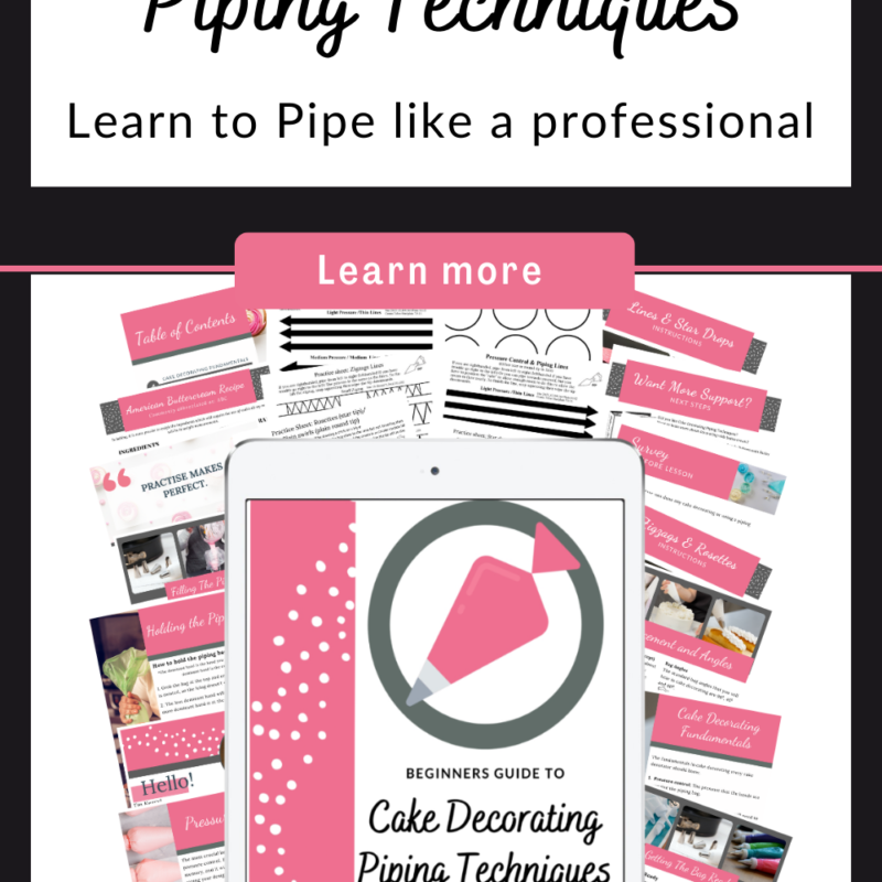 Cake Decorating Piping Techniques - Digital PDF